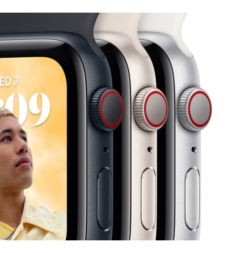 Apple Watch SE 2 Nike 44mm GPS Midnight Aluminum Case with Black/Black Nike Sport Band