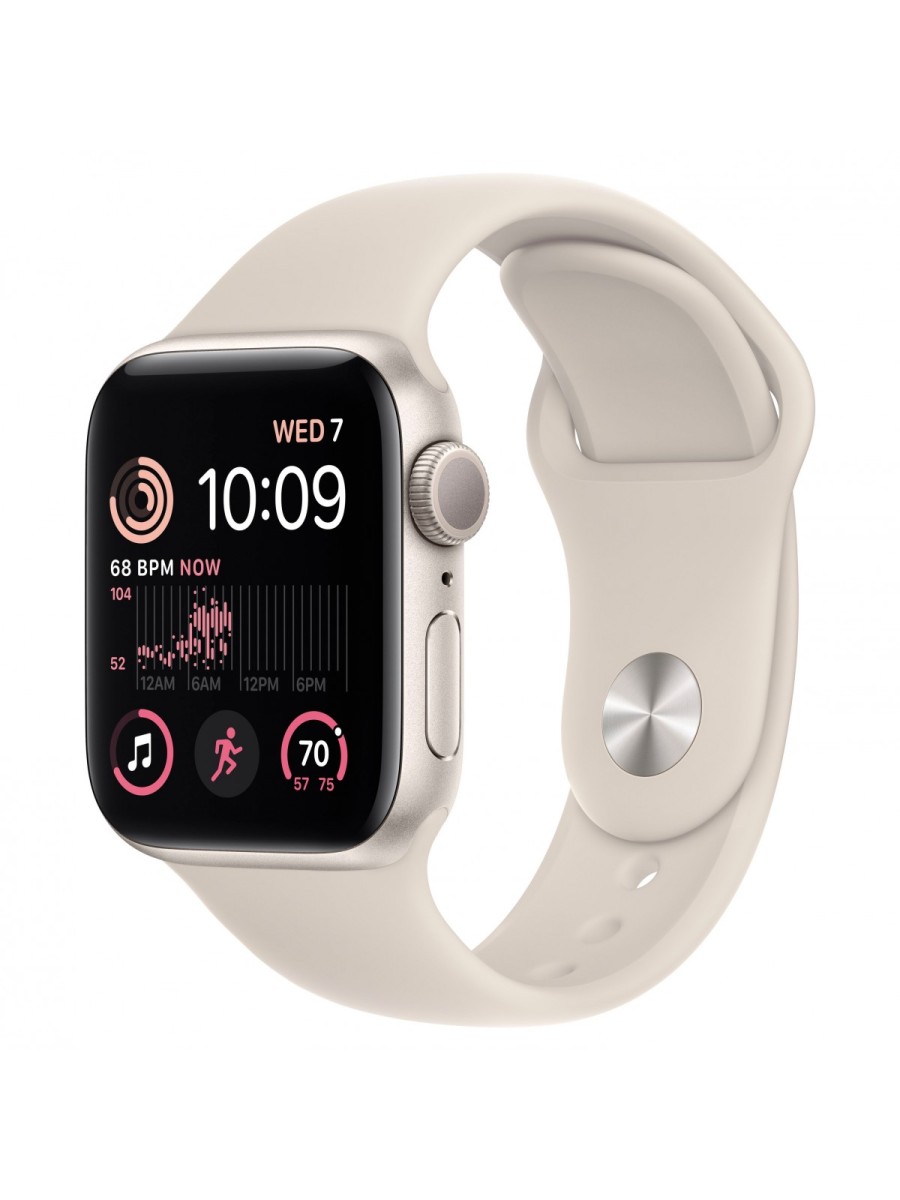 Apple Watch SE 2 40mm GPS Starlight Aluminum Case with Starlight Sport Band