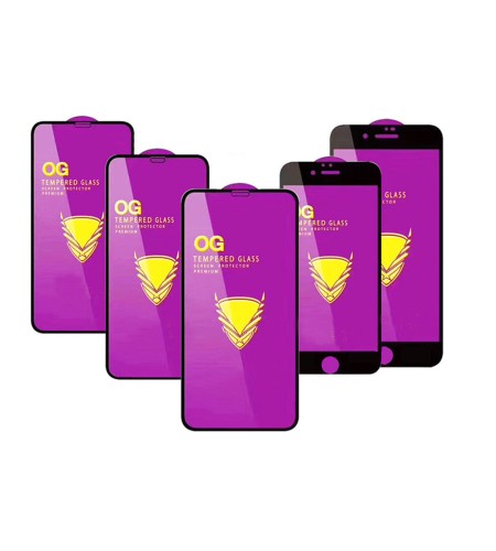 Стекло защитное Noname для XIAOMI Redmi 9 AT, OG PREMIUM, глянцевое, цвет: чёрный, в техпаке