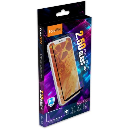 Стекло защитное FaisON для XIAOMI Mi 11T, GL-05, Full Screen, 0.33 мм, 2.5D, глянцевое, полный клей, цвет: чёрный