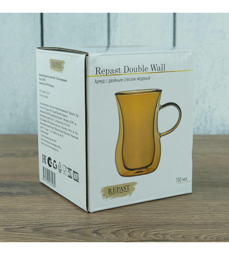 Армуд Double Wall 150мл медовый