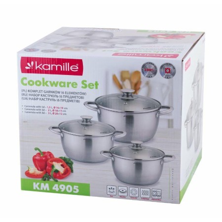 Набор кастрюль Kamille 1,5л+2л+3л 4905