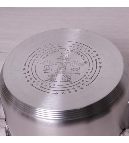 Набор кастрюль Kamille КМ-5638S 1л+ 1,8л+ 2,5+ 3,8л+ 4,5л+ 6,5л полые ручки