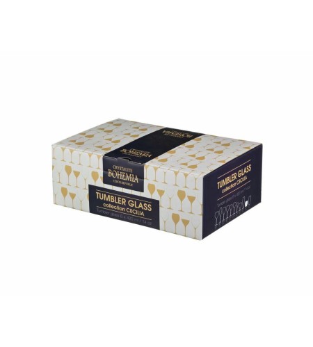 Набор стаканов для воды 6шт. Crystalite Bohemia Carduelis/Cecilia 420мл 21515