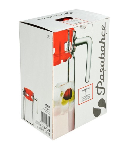 Графин Pasabahce Кошем с красной крышкой 1,2л 43414B