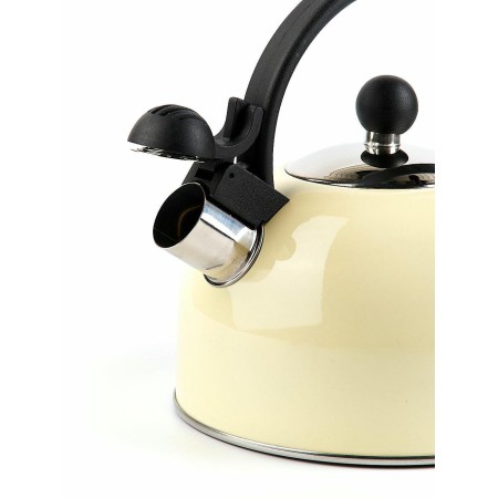 Чайник 2,5л Kamille со свистком бежевый 0679BG