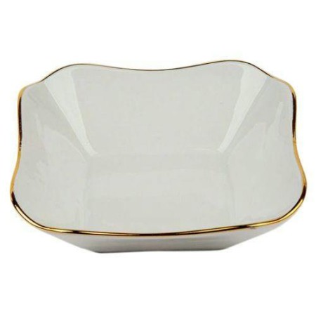 Салатник 250мл заводной край золотом