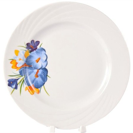 Тарелка мелкая Голубка Крокус 240мм ф.426