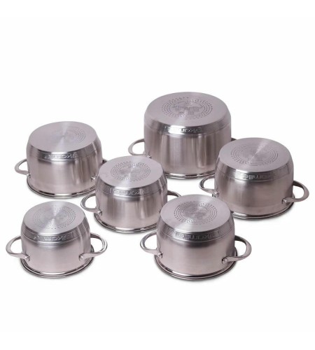 Набор кастрюль Kamille КМ-4704S 1,8л, 2,3л, 3,3л и 5,8л.