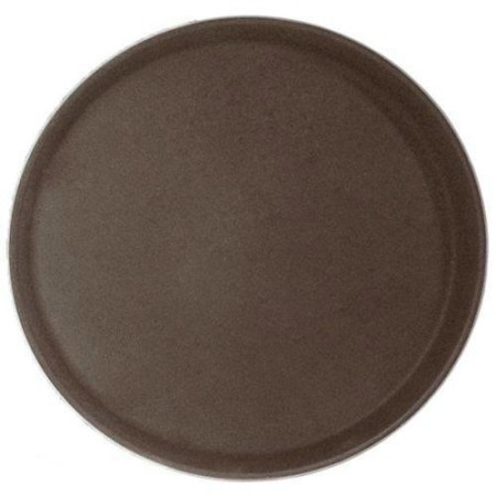 Поднос прорезиненный круглый