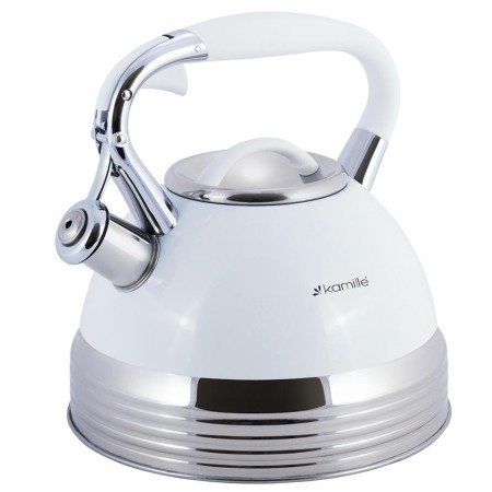 Чайник 2,7л Kamille ручка soft-touch белый 0696WH