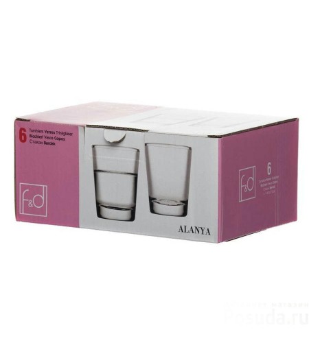 Набор стопок Pasabahce Алания-F&D 60мл 6шт. 52440BFD