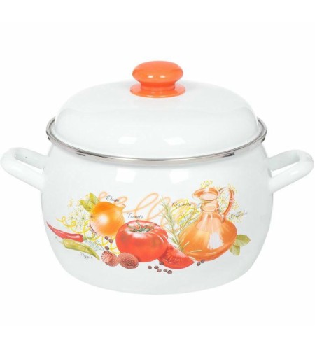 Кастрюля с рисунком полусферическая 5л