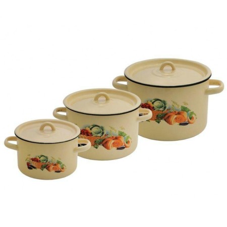 Набор кастрюль Урожай 1,5л+2,9л+4,5л