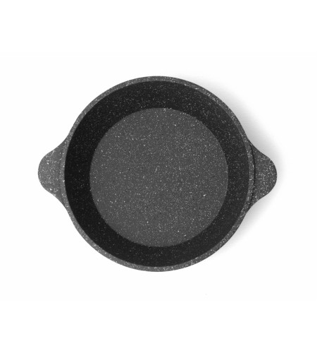 Сковорода Уля d160х55мм 2 литые ручки, стеклянная крышка с металлической ручкой