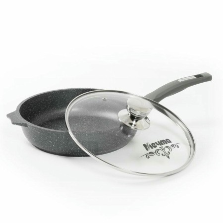 Сковорода Мечта Гранит d28см стеклянная крышка С28701
