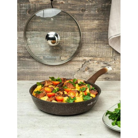 Сковорода Kukmara Marble Induction d280мм кофейный мрамор