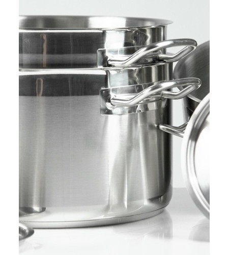 Кастрюля 11л нерж.двойное дно d=295