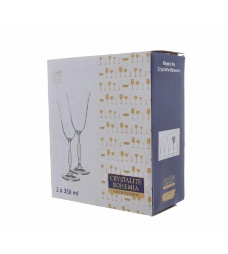 Набор фужеров для вина Crystalite Bohemia Fregata/Antik 2 штуки 350мл 58370