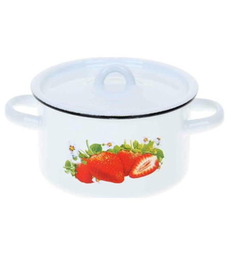 Кастрюля СтальЭмаль 1,5л с рисунком арт. 1с15с/1