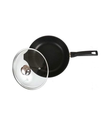 Сковорода Kukmara “Традиция” 240х60мм со съемной ручкой и стеклянной крышкой