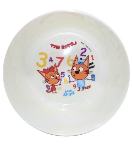 Миска серии Три кота Обучайка 430мл
