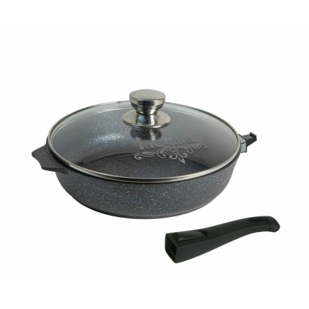 Сковорода Мечта Гранит star d28см съемная ручка, стеклянная крышка С028803