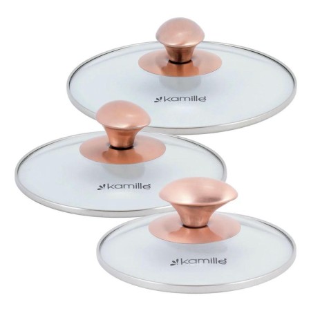 Набор кастрюль Kamille КМ-4936 1л, 1,5л и 2л полые ручки