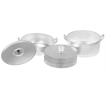 Манты-казан алюминиевый 15л, 4 диска МШ-018