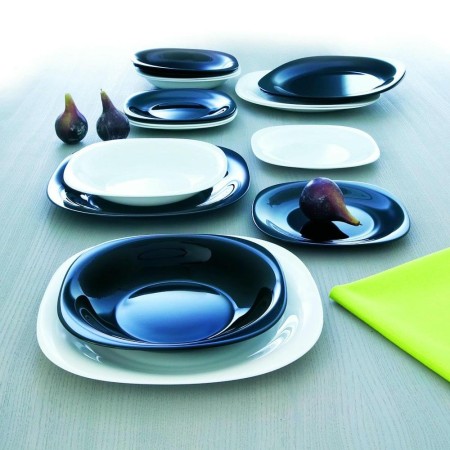 Столовый набор Carine Black and White 18 предметов D2379/P1262/N1479