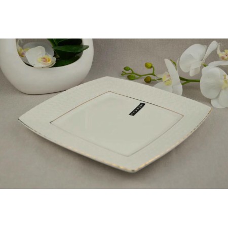 Блюдо Снежная королева квадратное 25см