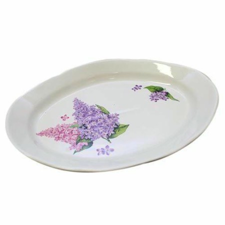 Блюдо овальное Идиллия деколь Сирень 330мм