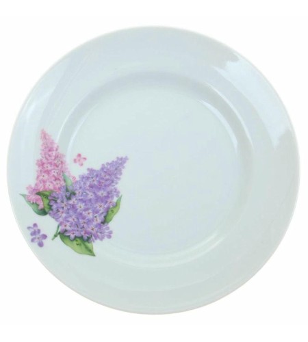 Тарелка мелкая Идиллия деколь Сирень d170мм