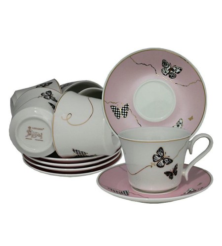 Чайный сервиз Lenardi Butterfly 200мл 12предметов 133-099