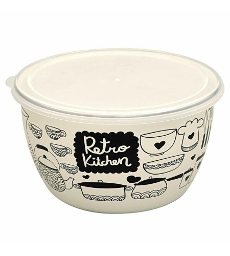 Миска Metrot Ретро 1,1л пластиковая крышка 350019