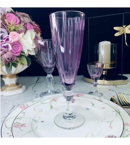 Набор фужеров LENARDI 170 мл 6 предметов розовый 589-011