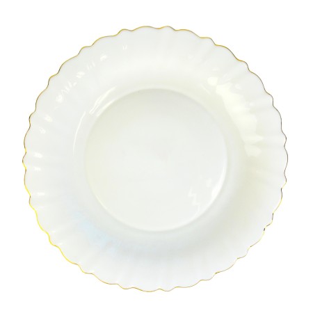 Тарелка десертная PARS OPAL Viola 19,5см золотой край POV195GR