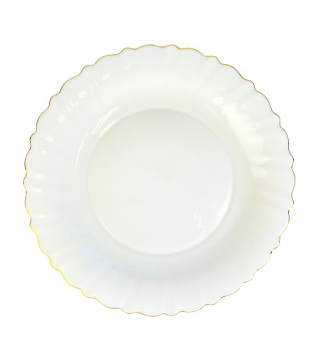 Тарелка десертная PARS OPAL Viola 19,5см золотой край POV195GR