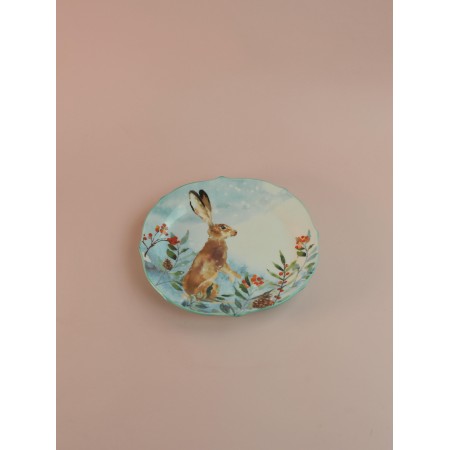 Тарелка закусочная Lefard Лесная Сказка Заяц 20,5см 409-158