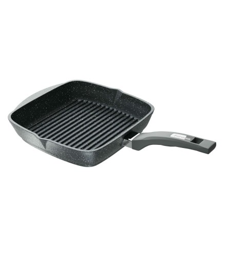 Сковорода-гриль Мечта Гранит 28х28см стеклянная крышка С68701