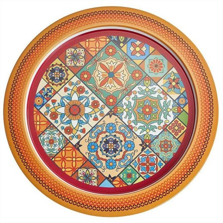 Поднос Времена года d379мм оранжевый Ц-379х-01972