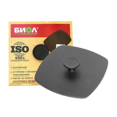 Пресс чугунный 210х210мм для сковороды-гриль