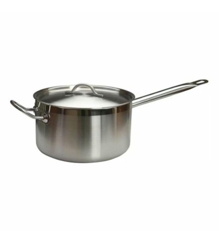 Сотейник 6,3л с 2 ручками нержавеющая сталь тройное дно