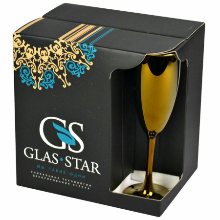 Набор бокалов Glasstar Черное золото 6 предметов 170мл RNCHZ_1687_3