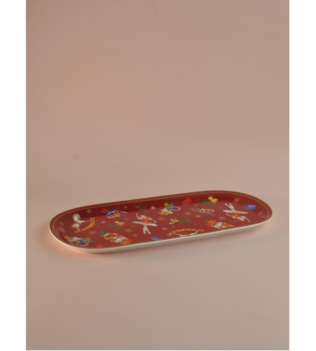 Блюдо овальное Коралл Щелкунчик и мышиный король 33*15см B1194-A07055