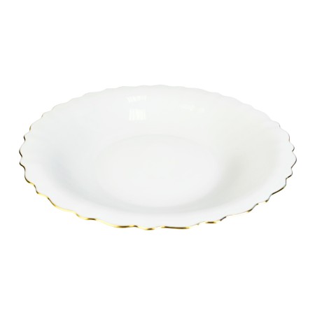 Тарелка суповая PARS OPAL Viola 22,5см золотой край POV225GR