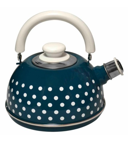 Чайник бирюзовый с рисунком 2,5л