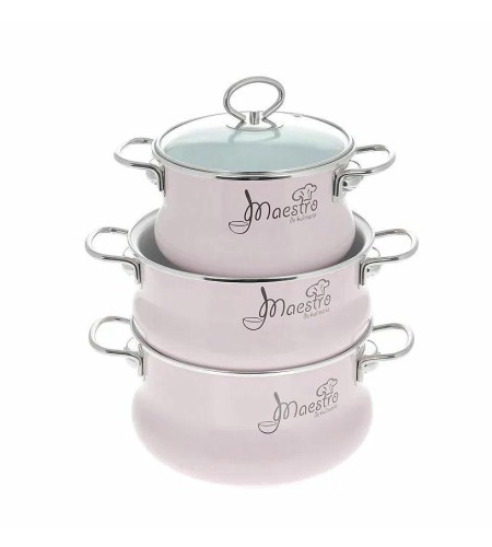 Набор кастрюль Vitross Maestroрозовый 8DT135S