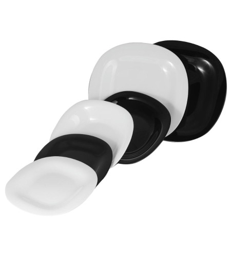 Столовый набор Carine Black and White 18 предметов D2379/P1262/N1479