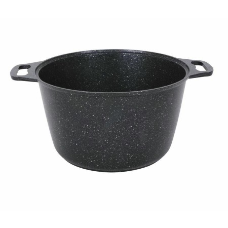 Кастрюля Kukmara Темный Мрамор 6л со стеклянной крышкой